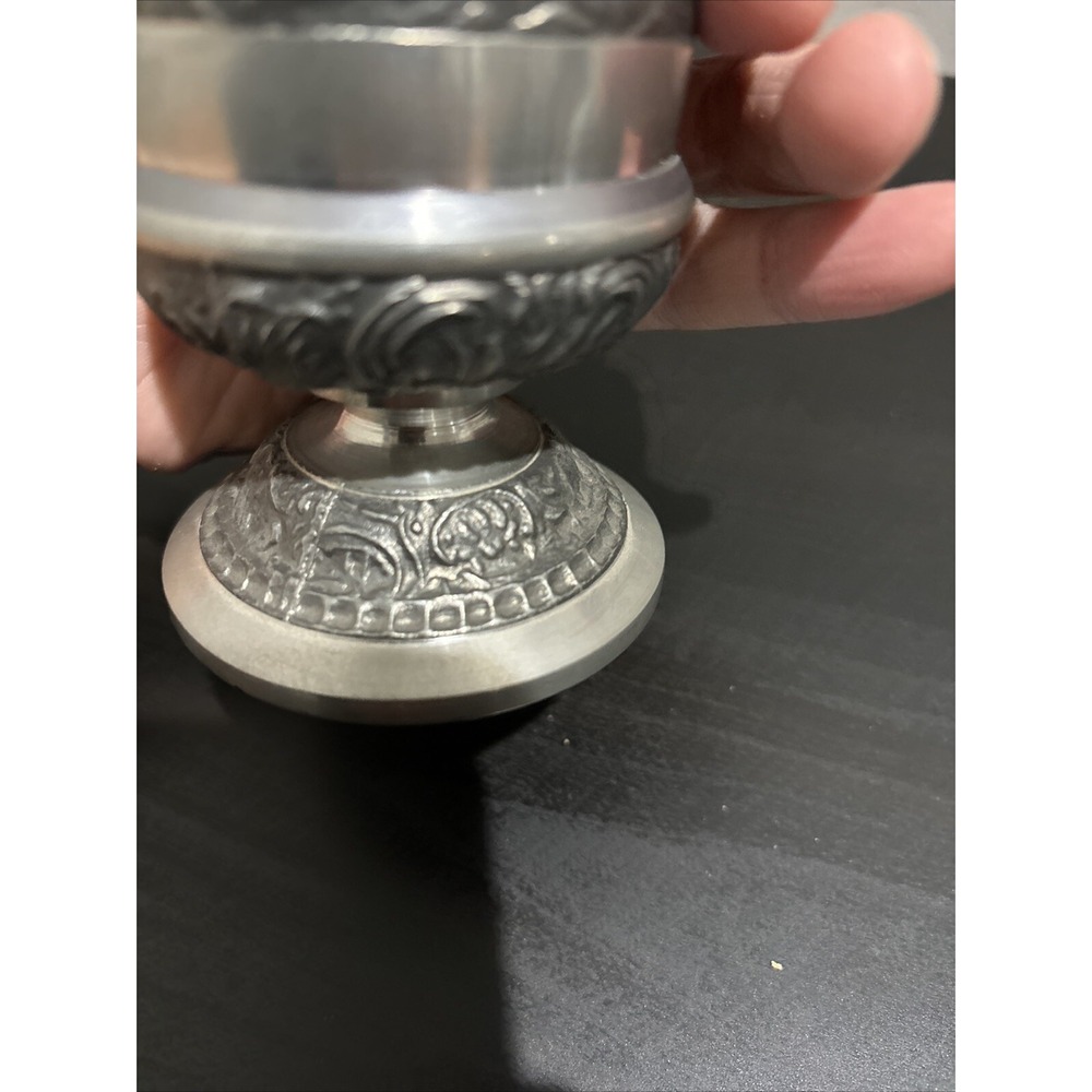 Vintage Mullingar Ireland Pewter Goblet with Deers - Picture 14 of 16
